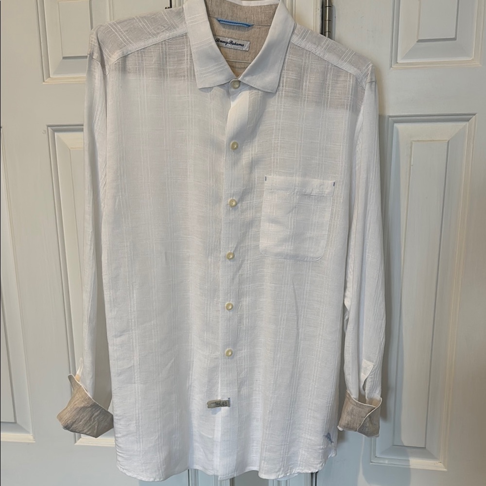 Men's White Button-Up Shirt